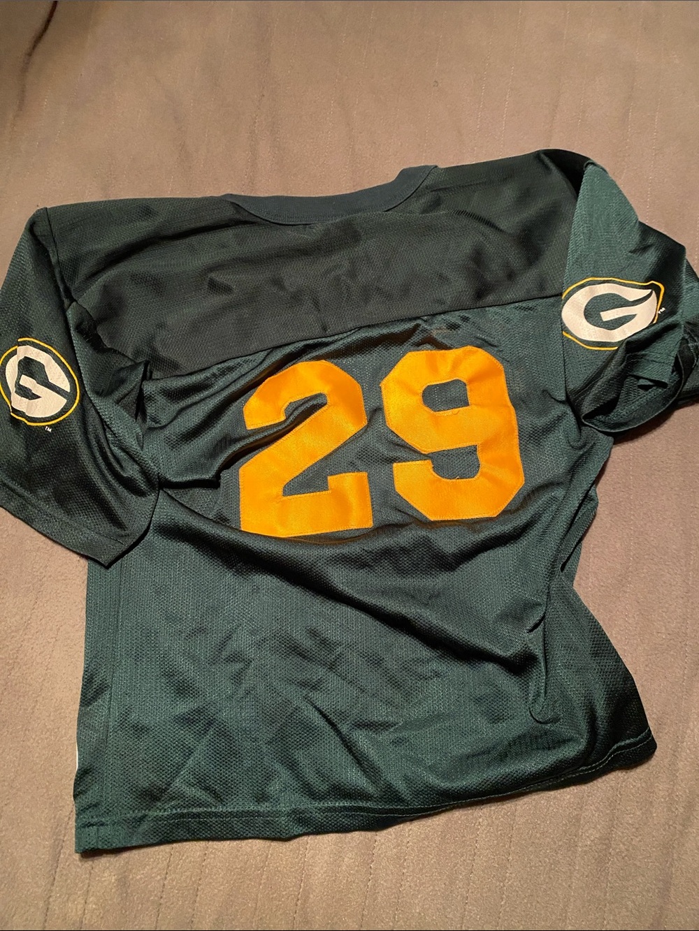 Majestic Dark Green Packers Kids Football Jersey - Picture 3 of 3